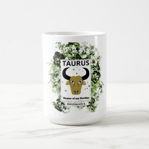 Mug Taureau Zodiaque Maître du Destin Art Floral