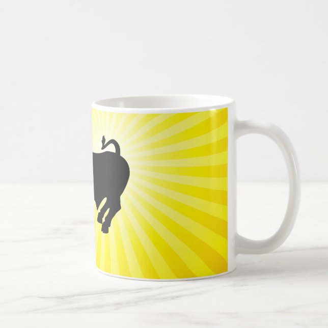 Mug Taurillon noir chargeant de Wall Street (Droite)