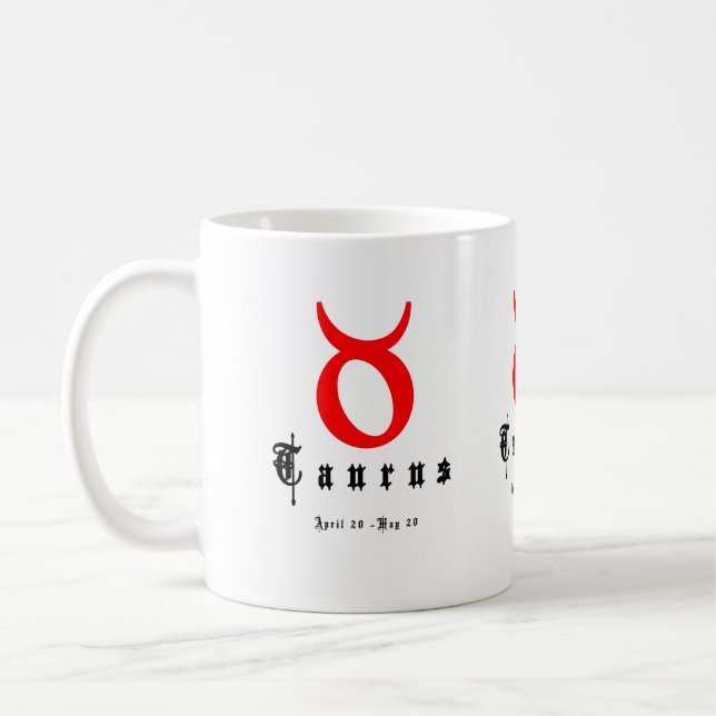 Mug TAURUS 20 avril - 20 mai (Gauche)
