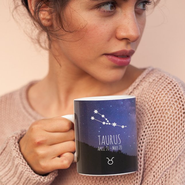 Mug Taurus | Constellation Zodiaque personnalisée (Créateur téléchargé)