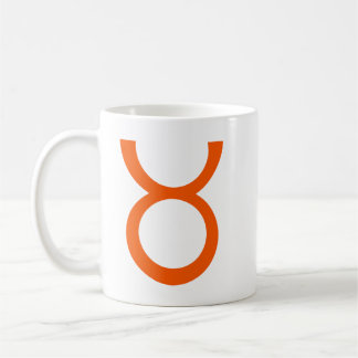 Mug Taurus en Orange