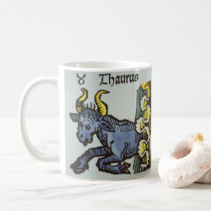 Mug Taurus le Taureau, Signes Vintages du Zodiaque