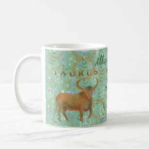 Mug Taurus Modern Zodiac Traits Personnalisés