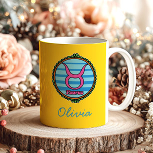 Mug Taurus personnalisé Groovy