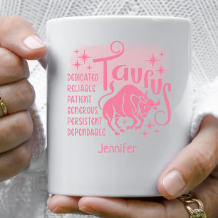 Mug Taurus Zodiac Traits personnalisés Horoscope