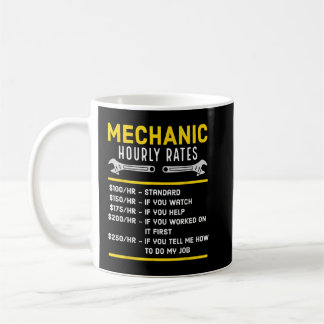 Mug Taux horaire mécanique amusant