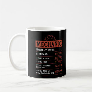 Mug Taux horaire mécanique amusant - Funny Car Mécaniq