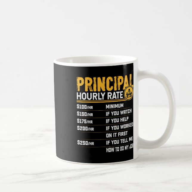 Mug Taux horaire principal - Professeur principal drôl (Droite)