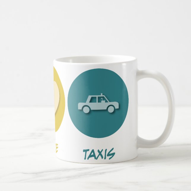 Mug Taxis d'amour de paix (Droite)