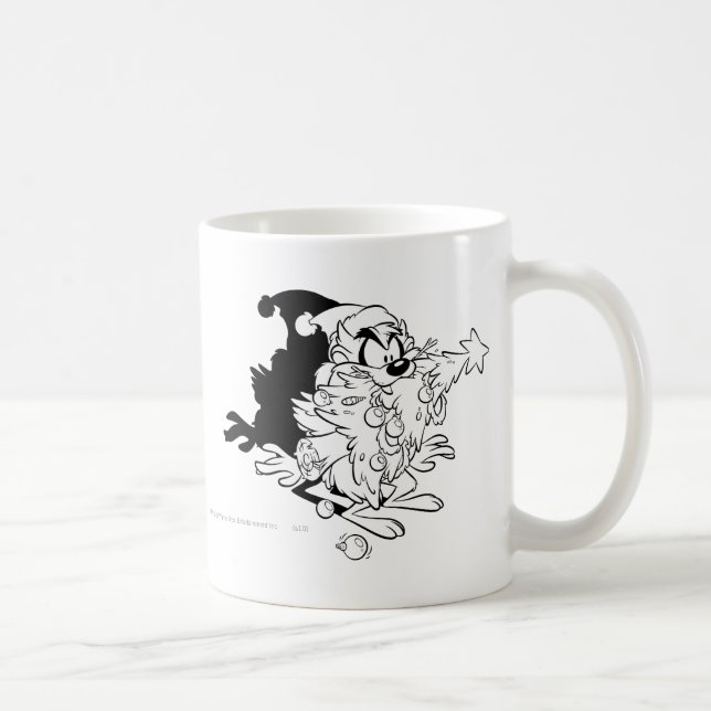 Mug TAZ™ manger un arbre de Noël (Droite)
