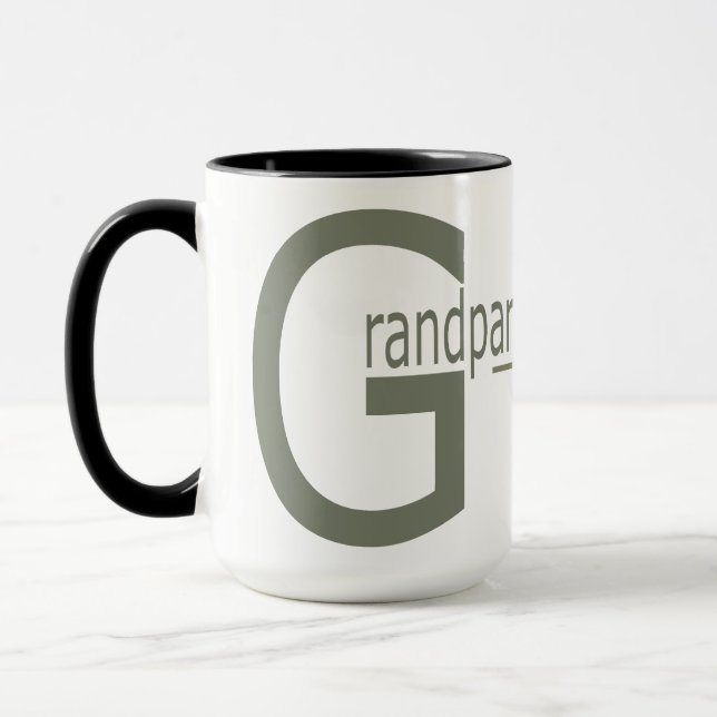 Mug taza 15 oz. Granparents  Day (Gauche)