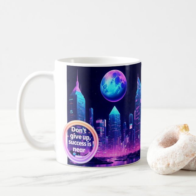 Mug Taza 2 future innovates (Avec donut)