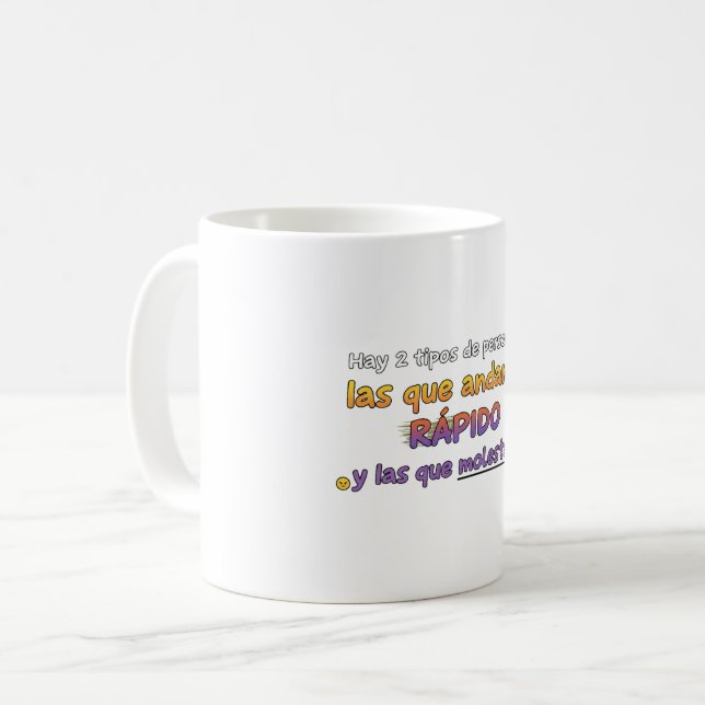 Mug Taza 2 tipos de personas (Devant gauche)