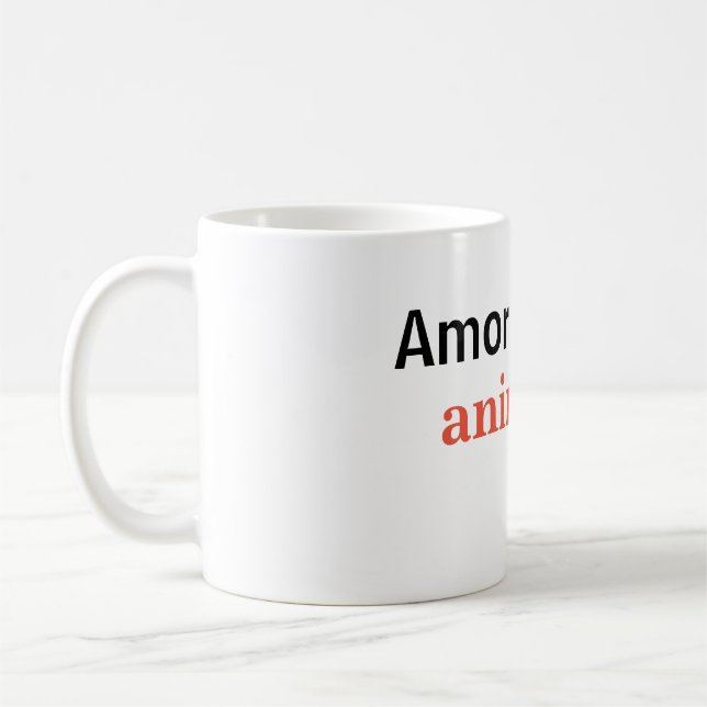 Mug Taza amor por los animales (Gauche)