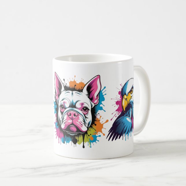 Mug Taza arte y color en cada sabor (Devant droit)