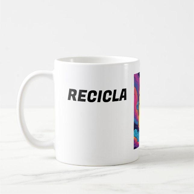 MUG TAZA  BLANCA DE DESAYUNO  CON UN LINDO TEXTO (Gauche)