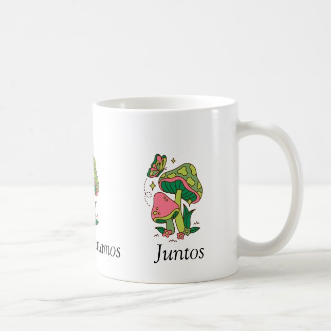 MUG TAZA  BLANCA DE DESAYUNO  CON UN LINDO TEXTO (Droite)