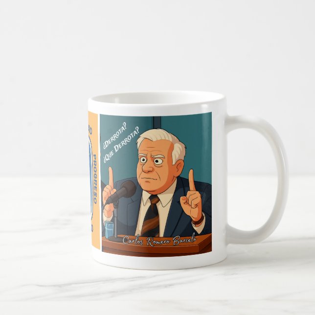 Mug Taza Carlos Romero Barcelo Caricatura (Droite)