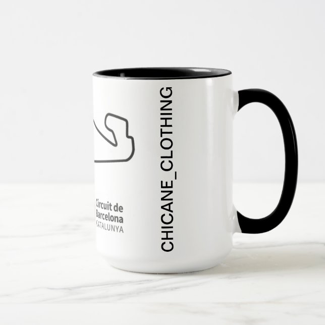 Mug Taza circuito circuito de barcelona  (Droite)