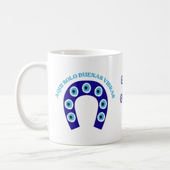 Mug Taza Clásica con Diseño de Ojo Turco (Gauche)