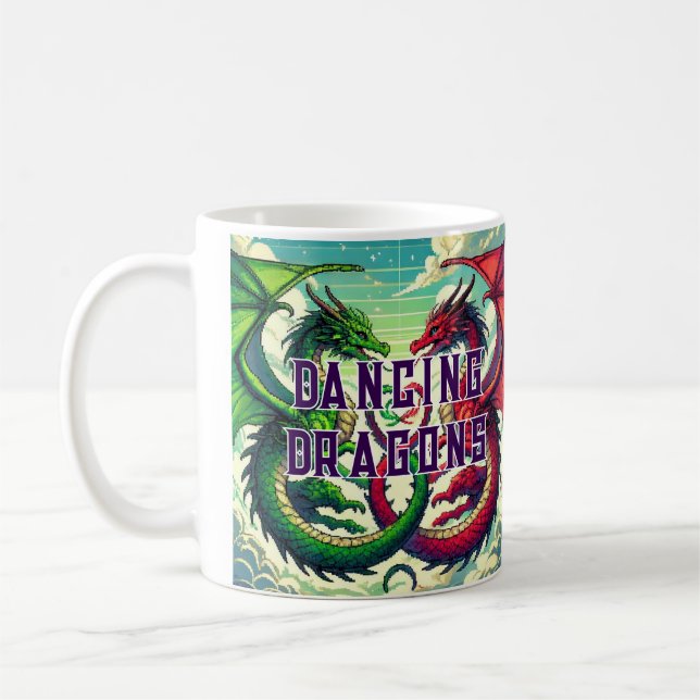 Mug Taza Coffe DANCING DRAZON (Gauche)