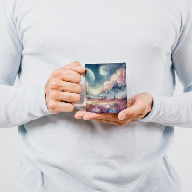 Mug Taza con arte en acuarela — “Sueños Líquidos” (Créateur téléchargé)