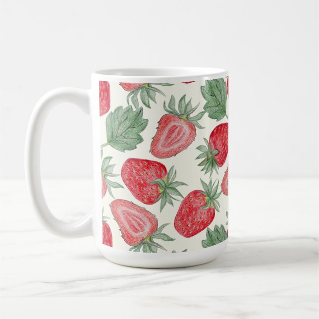 Mug Taza con fresas (Gauche)