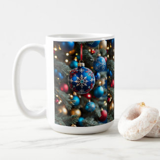 Mug Taza de Café Bolas de Navidad Multicolores