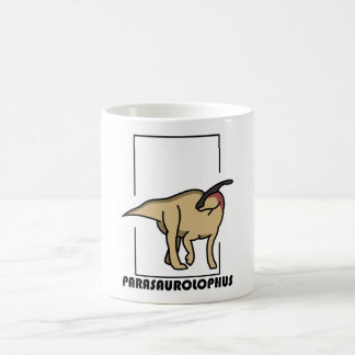 Mug Taza de café diseño dinosaurio Parasaurolophus