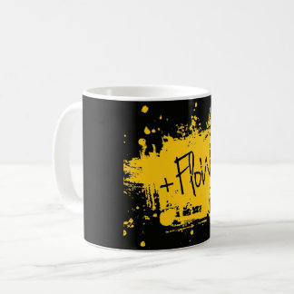 Mug Taza de Cafe +Flow en negro
