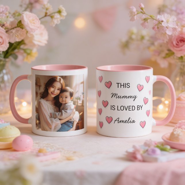 Mug Taza de café Mother's Day personalizable. (Créateur téléchargé)