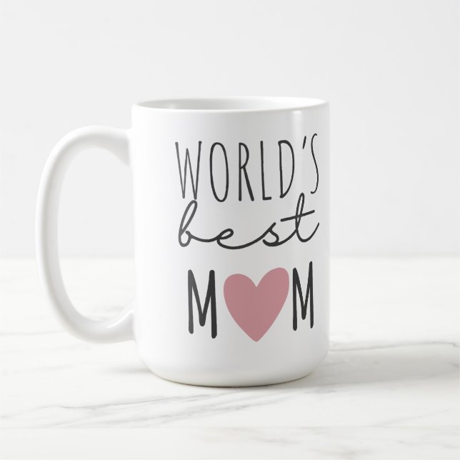 Mug Taza De Café World's Best MOM Custon (Gauche)