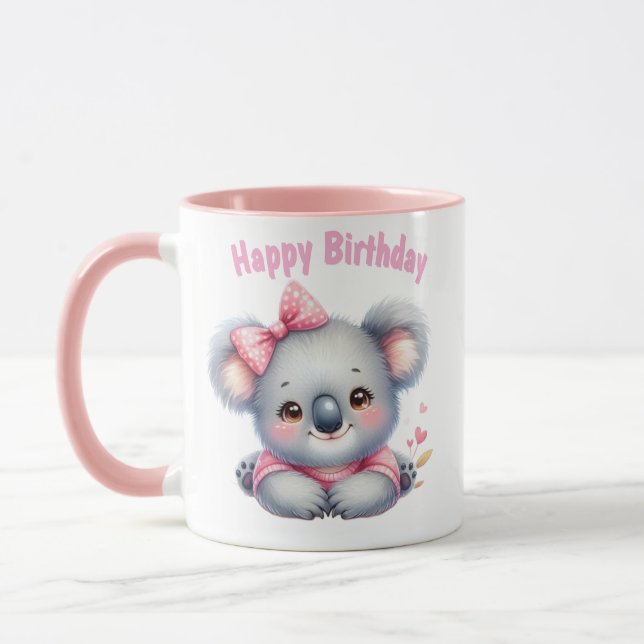 Mug Taza de Cumpleaños con Koala  (Gauche)