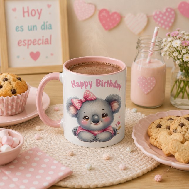 Mug Taza de Cumpleaños con Koala  (Créateur téléchargé)