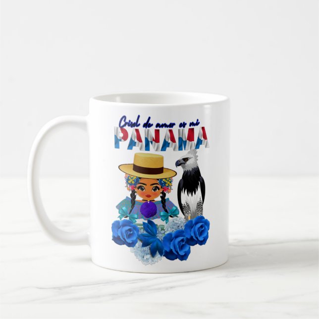 Mug Taza de la montuna con el aguila harpia (Gauche)