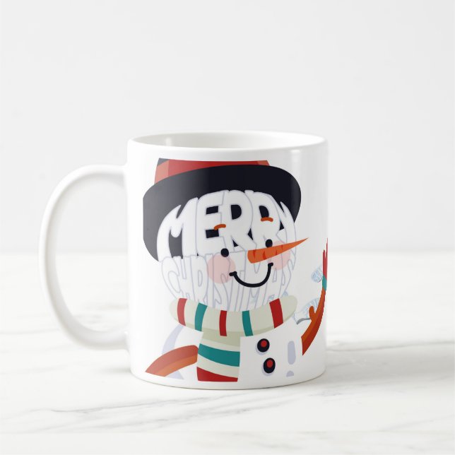 Mug Taza de Muñeco de Nieve para Navidad (Gauche)