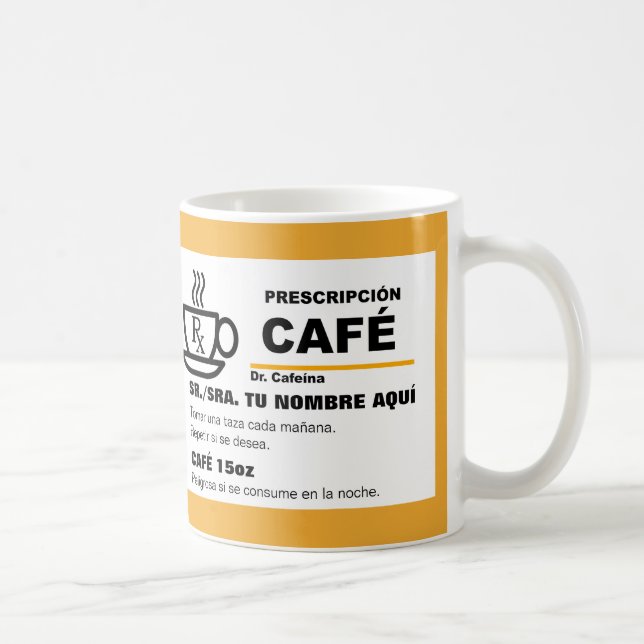 Mug Taza de Prescripción de Café (Droite)