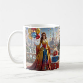 Mug Taza de Princesa – Diseño de Cumpleaños con Pastel