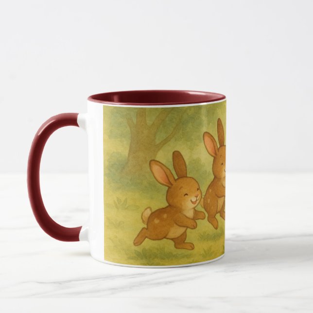 Mug Taza grupo de conejos  (Gauche)