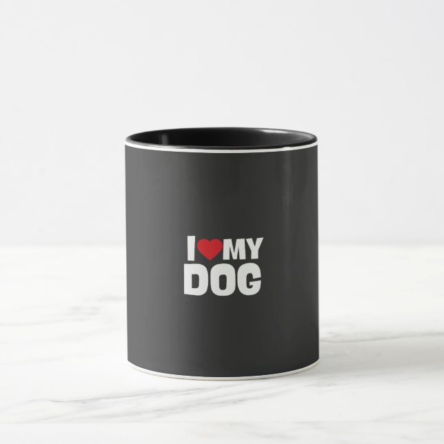 Mug Taza/ i love my dog (Centre)