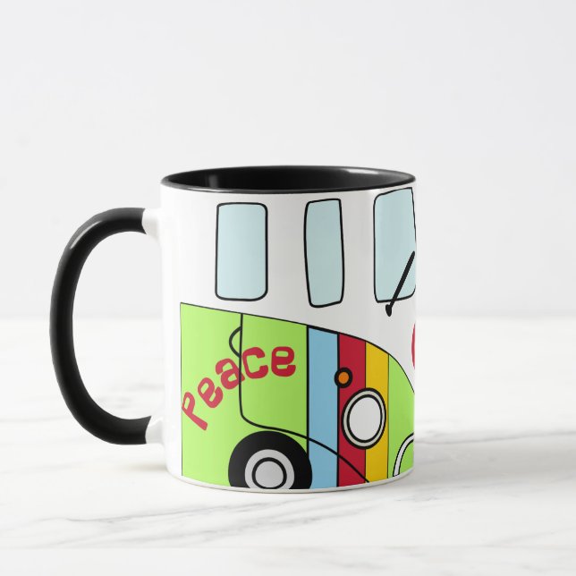 Mug Taza Kombi Verde Neón – Diseño Psicodélico Brillan (Gauche)