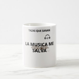 Mug Taza la música me salva