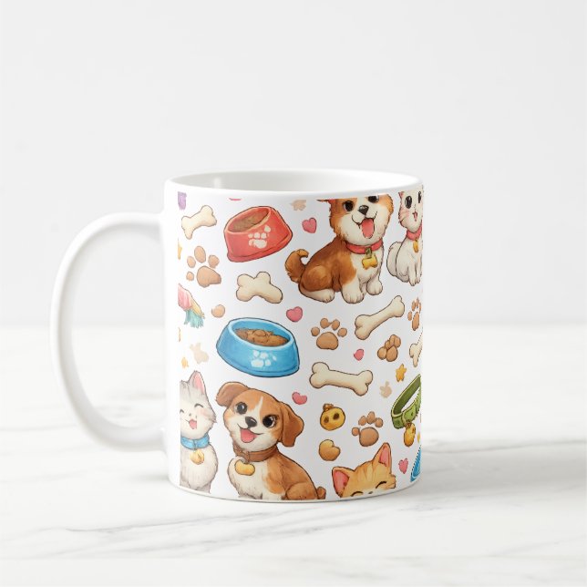 Mug Taza mascota adorable (Gauche)