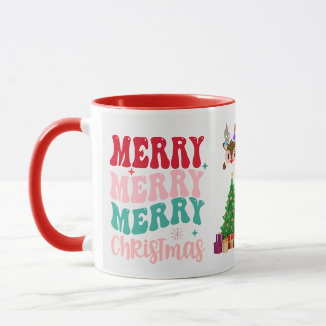 Mug Taza Merry Christmas, Feliz Navidad  (Gauche)