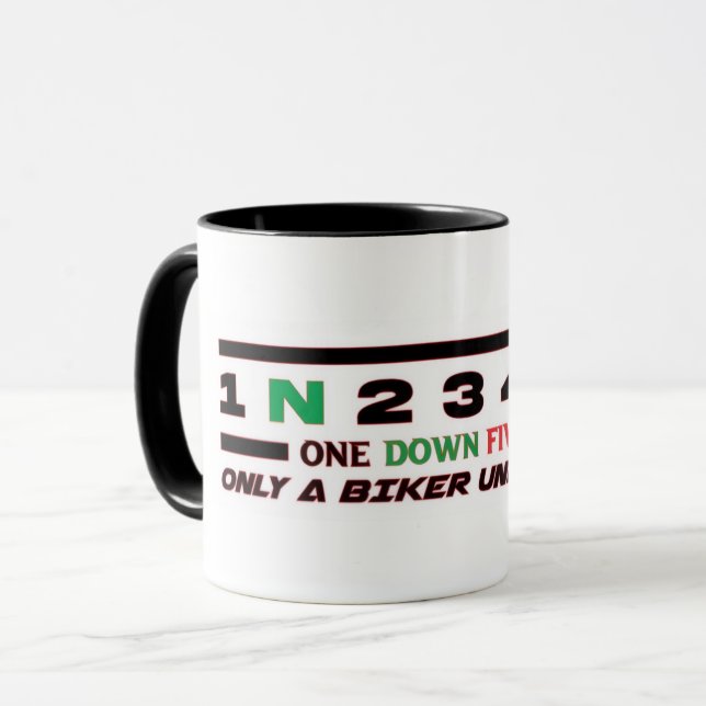 Mug Taza Motera Biker Rider (Devant gauche)