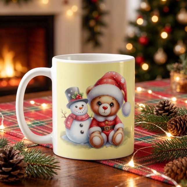 Mug Taza Navideña con Snowman (Créateur téléchargé)