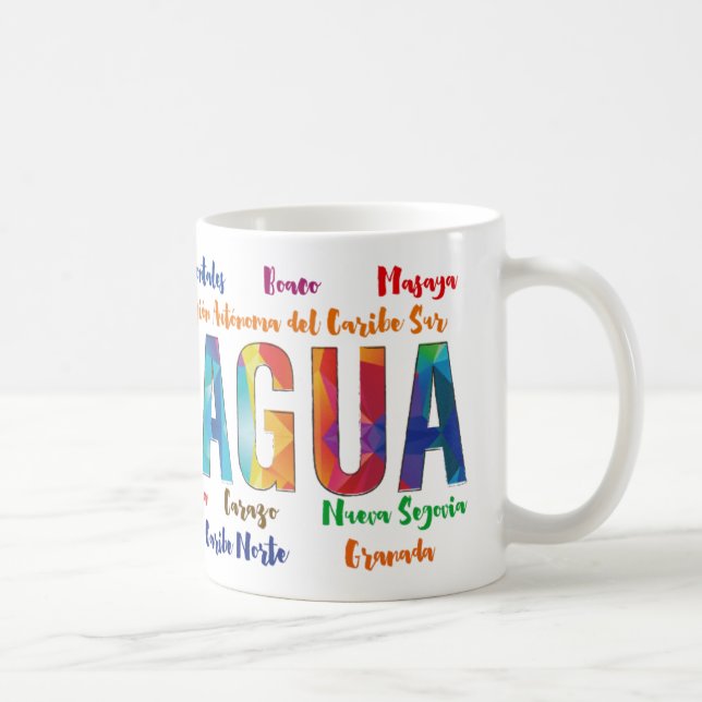 Mug Taza Nicaragua y sus Department (Droite)