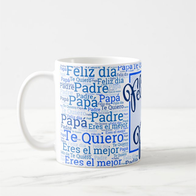 Mug Taza para Día del Padre - "Feliz dia del Padre" (Gauche)