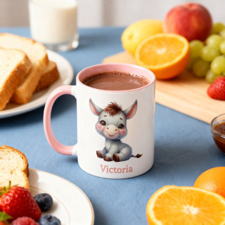 Mug Taza para niños personalizada con diseño de animal