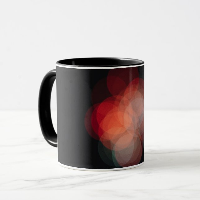 Mug Taza personalizada con fotografía de efecto bokeh (Devant gauche)
